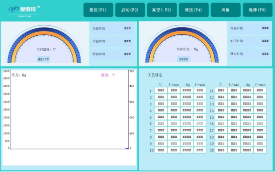 D350-P 真空熱壓鍵合機(jī)操作界面